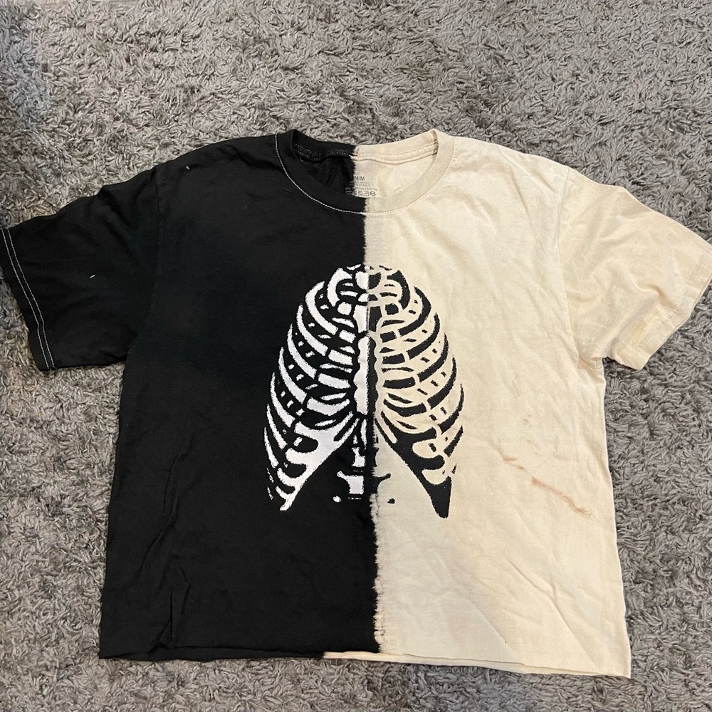 Split dye crop top